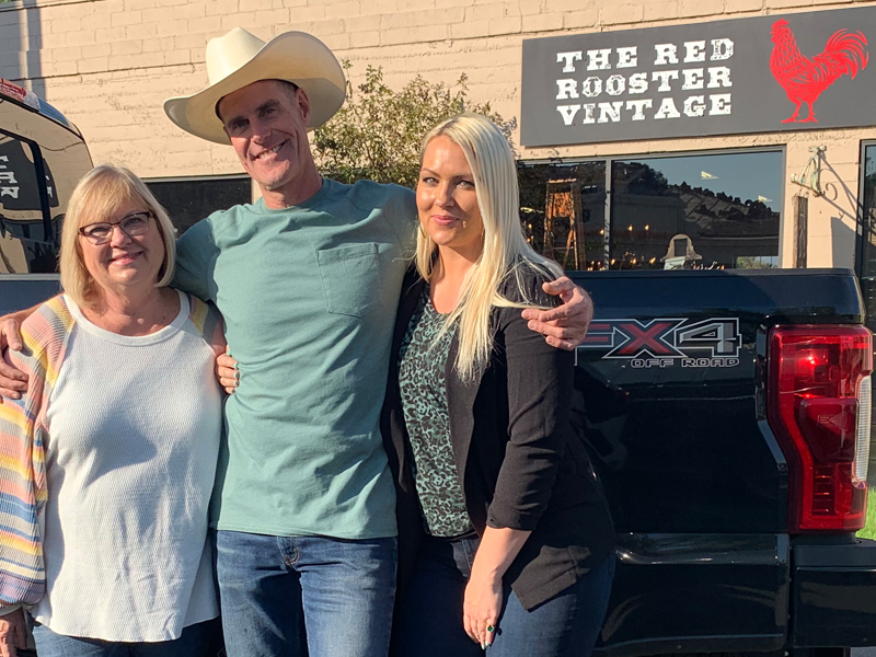 Brett with Linda & Britta from The Red Rooster Vintage 