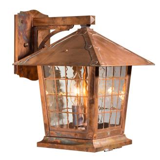 copper outdoor wall lantern arts and crafts