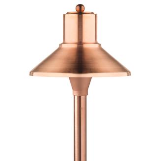 Copper Flare Top Pathway Light