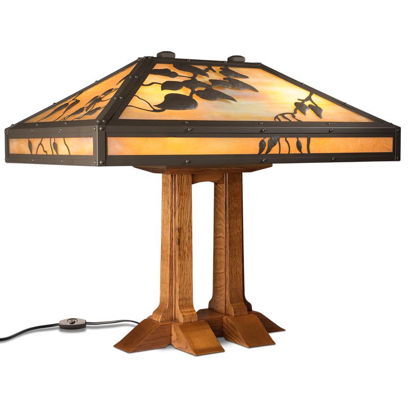 Arts And Crafts Style Table Lamps, Mission Style Table Lamps Wood